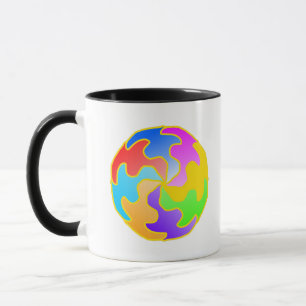 Abstrakte Kreisform Tasse
