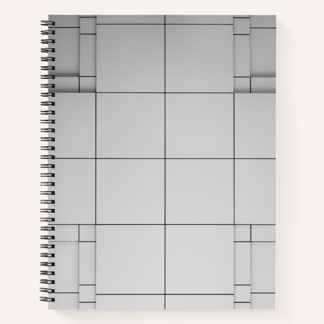 Abstrakte Kuben Notizbuch (Vorderseite)