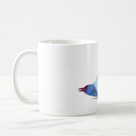 Abstrakte Kuckuck-Silhouette Tasse