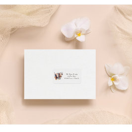 Abstrakte Kühe, anpassbar Adressaufkleber