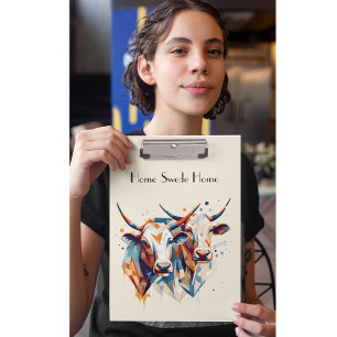 Abstrakte Kühe, anpassbar Klemmbrett