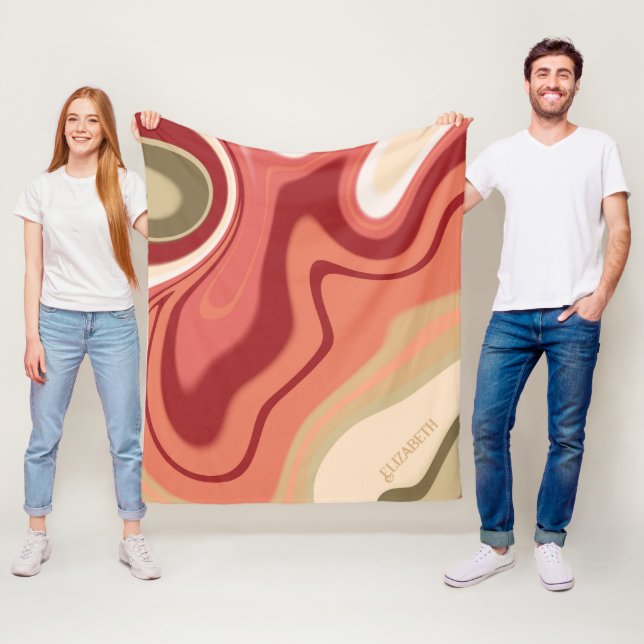 Abstrakte, kundenspezifische Inspiritivität in Ros Fleecedecke (Beispiel)