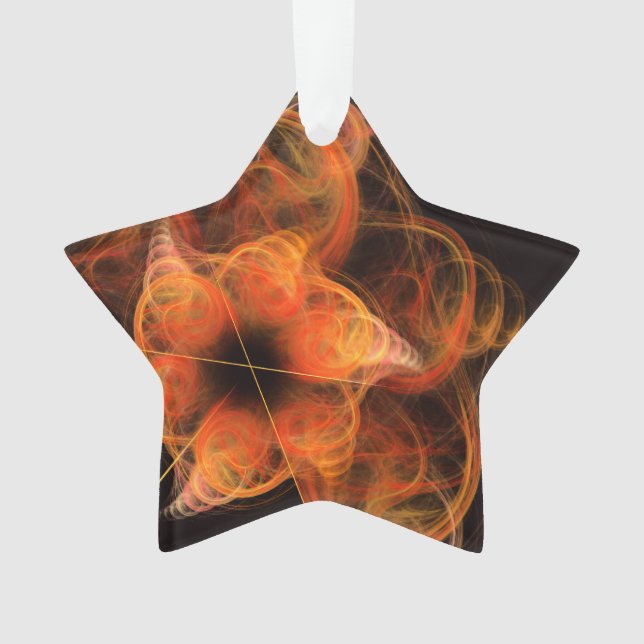 Abstrakte Kunst Akryllische Star Ornament (Vorderseite)