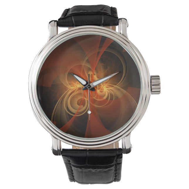 Abstrakte Kunst am Morgen Armbanduhr (Vorderseite)