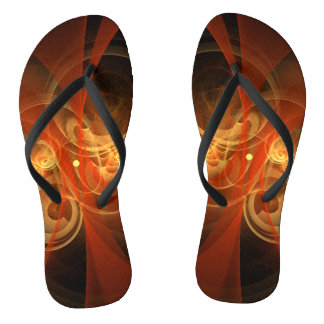 Abstrakte Kunst am Morgen Flip Flops