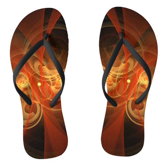 Abstrakte Kunst am Morgen Flip Flops (Fußbett)