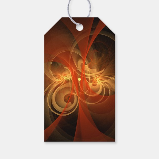 Abstrakte Kunst am Morgen Geschenkanhänger (Vorderseite)