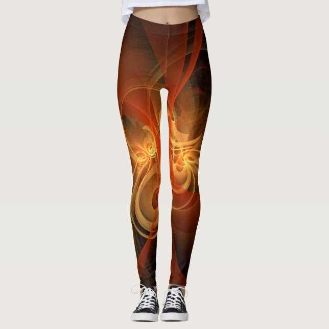 Abstrakte Kunst am Morgen Leggings (Vorderseite)