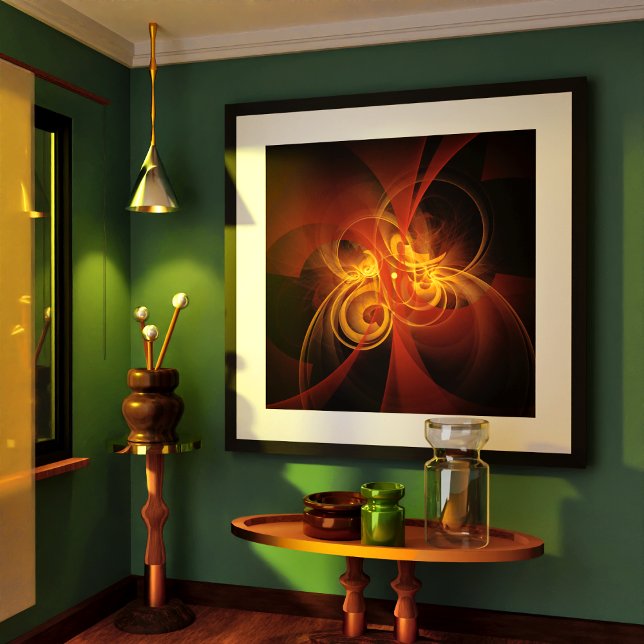 Abstrakte Kunst am Morgen Poster (Morning Magic Abstract Art Poster)
