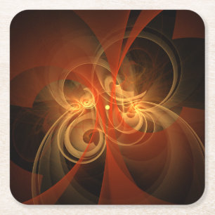 Abstrakte Kunst am Morgen Rechteckiger Pappuntersetzer