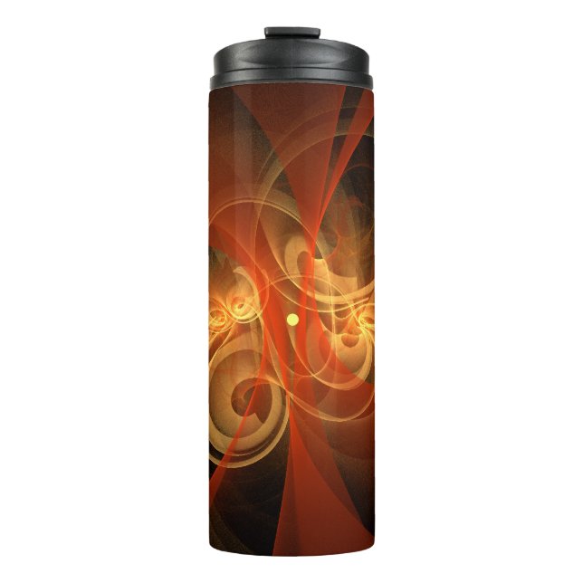 Abstrakte Kunst am Morgen Thermosbecher (Vorderseite)