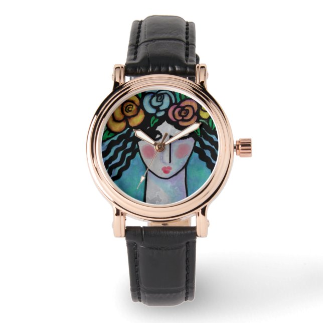 Abstrakte Kunst Armbanduhr (Vorderseite)