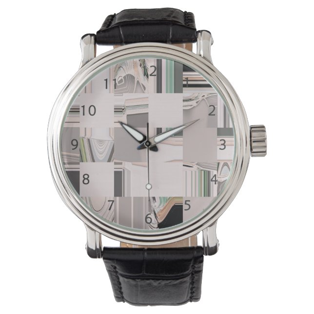 Abstrakte Kunst Armbanduhr (Vorderseite)