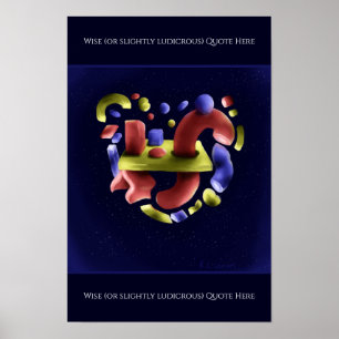 Abstrakte Kunst auf Druck, wertvolles Poster-Papie Poster
