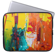 Abstrakte Kunst auf Elektronik-Tasche