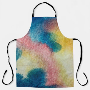 Abstrakte Kunst aus farbenfroher, leuchtender Tint Schürze