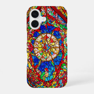 Abstrakte Kunst aus festem Glas iPhone 16 Hülle
