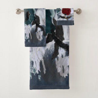 Abstrakte Kunst Badhandtuch Set