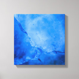 Abstrakte Kunst beim Blue Ice Leinwanddruck