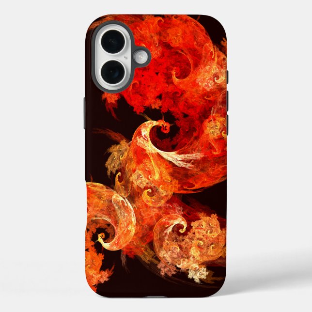 Abstrakte Kunst beim Tanzen von Feuervögeln Case-Mate iPhone Hülle (Rückseite)