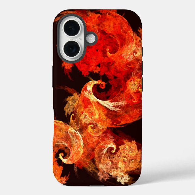 Abstrakte Kunst beim Tanzen von Feuervögeln Case-Mate iPhone Hülle (Rückseite)