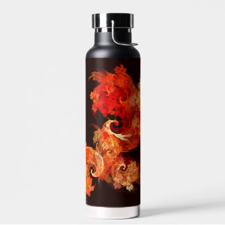 Abstrakte Kunst beim Tanzen von Feuervögeln Trinkflasche