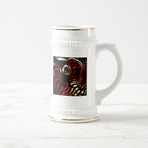Abstrakte Kunst Bierglas