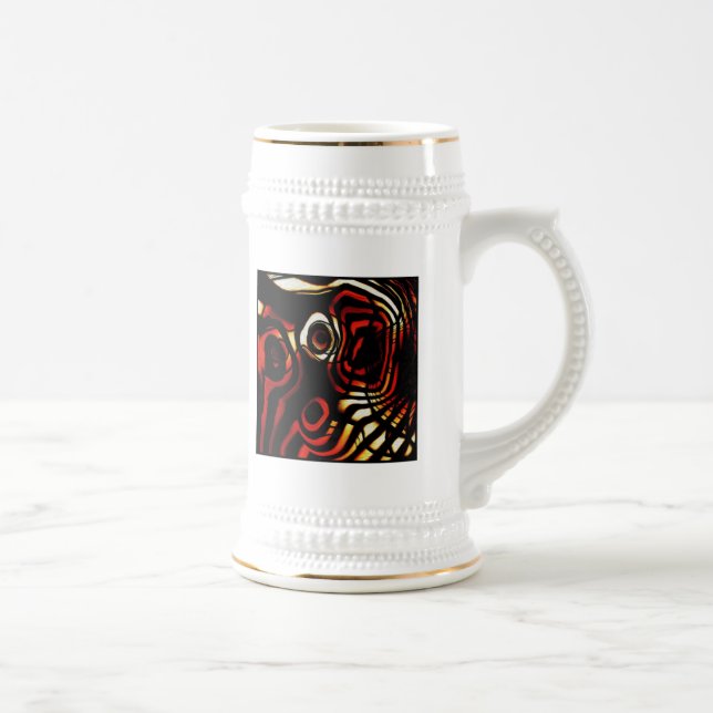 Abstrakte Kunst Bierglas (Rechts)