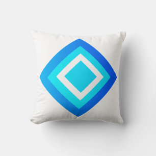 Abstrakte Kunst Blass Türkis Grün Blau Weiß Kissen