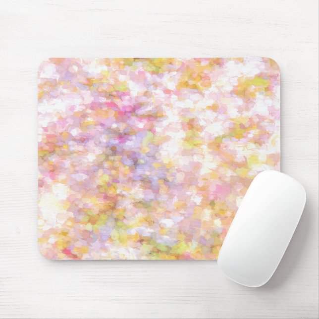 Abstrakte Kunst Blassgelbe Pastete Mousepad (Mit Mouse)