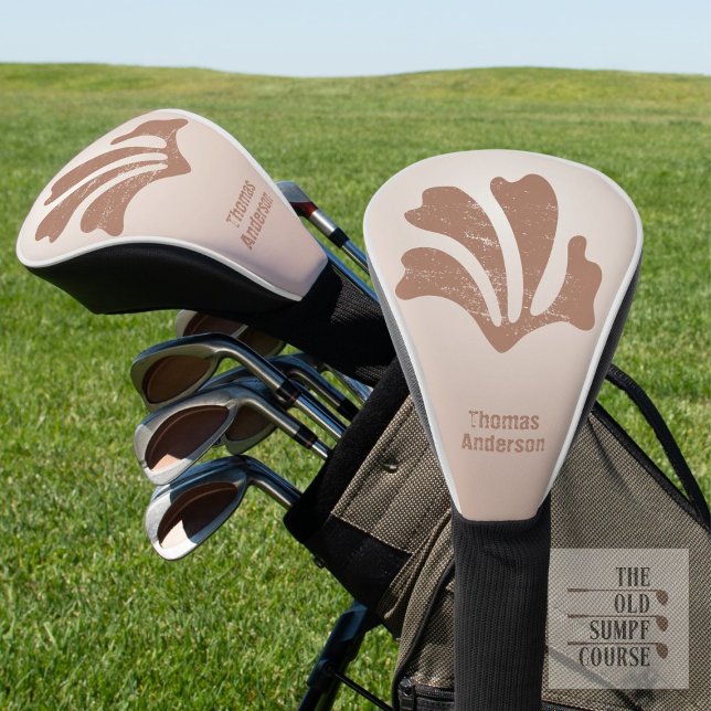 Abstrakte Kunst Braunalgen, Seetang Golf Headcover (Von Creator hochgeladen)
