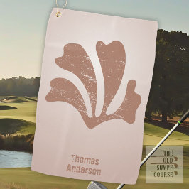 Abstrakte Kunst Braunalgen, Seetang Golfhandtuch