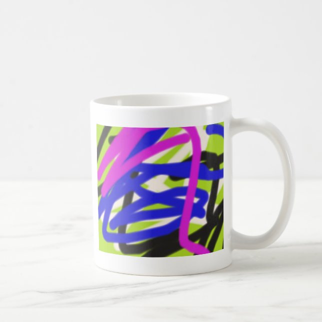 abstrakte Kunst bunte 4834 Tasse (Rechts)