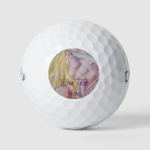 abstrakte Kunst, buntes Rosa, positives Retro Golfball