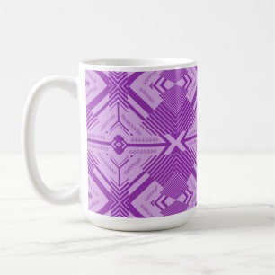 Abstrakte Kunst Chevron Geometrisches Nahtloses Mu Kaffeetasse