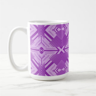 Abstrakte Kunst Chevron Geometrisches Nahtloses Mu Kaffeetasse
