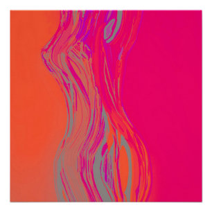 Abstrakte Kunst der Frau Poster