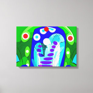 Abstrakte Kunst der Kommunikation Leinwanddruck