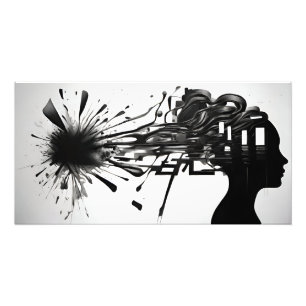 Abstrakte Kunst der psychischen Gesundheit Fotodruck