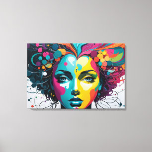 Abstrakte Kunst der psychischen Gesundheit Leinwanddruck