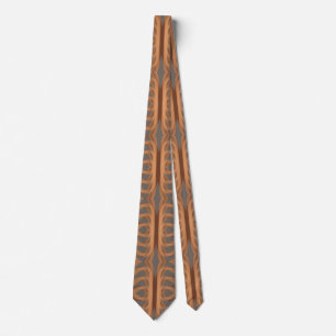 Abstrakte Kunst des Earth Tone Tribal Ribbon Krawatte