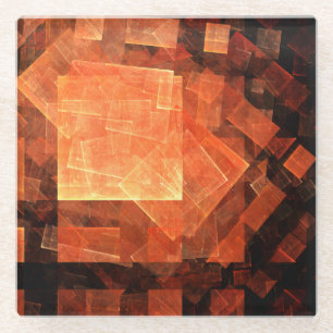 Abstrakte Kunst des Fensterlichts Glasuntersetzer