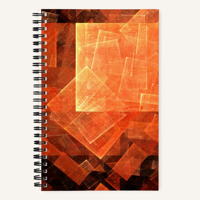 Abstrakte Kunst des Fensterlichts Notizbuch (Vorderseite)