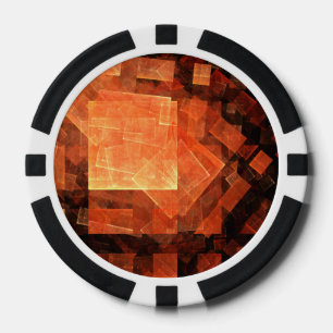 Abstrakte Kunst des Fensterlichts Pokerchips