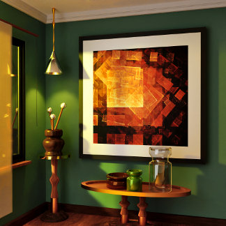 Abstrakte Kunst des Fensterlichts Poster