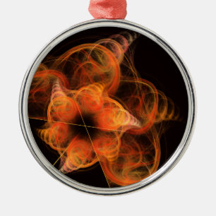 Abstrakte Kunst, Dichtung und Musik Silbernes Ornament