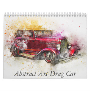 Abstrakte Kunst Drag-Auto Kalender