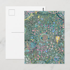 Abstrakte Kunst: Durch die Wiese  Postkarte
