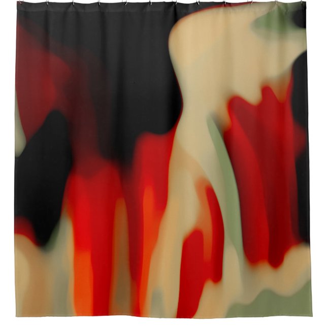 Abstrakte Kunst Duschvorhang (Vorderseite)