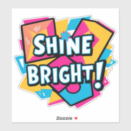 Abstrakte Kunst: Ein farbenfrohes und inspirierend Aufkleber